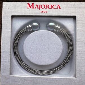 Majorica Silver Bracelet with Pearls